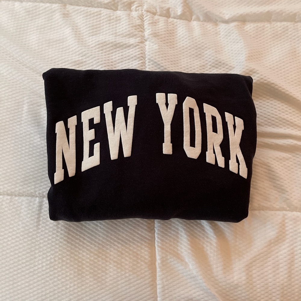 color block brandy melville new york sweatshirt